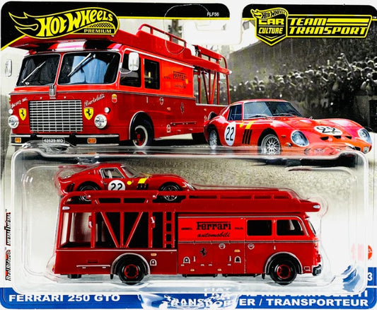 Hot Wheels 2025 Team Transport Case H Ferrari 250 GTO & Fiat 642 RN2 Bartoletti