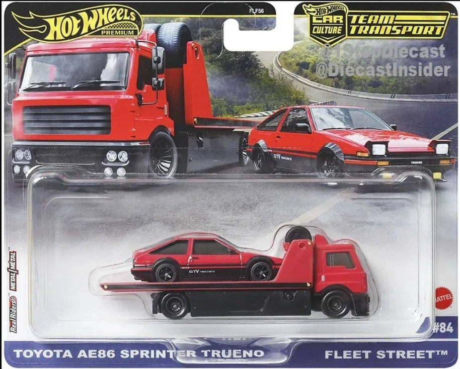 Hot Wheels Toyota AE86 Sprinter Trueno/Fleet Stree