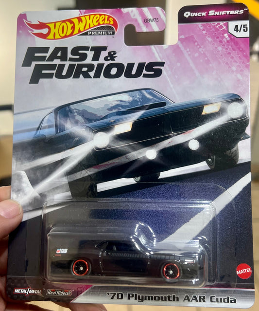 2021 Hot Wheels Fast & Furious '70 Plymouth AAR Cuda Quick Shifters 4/5