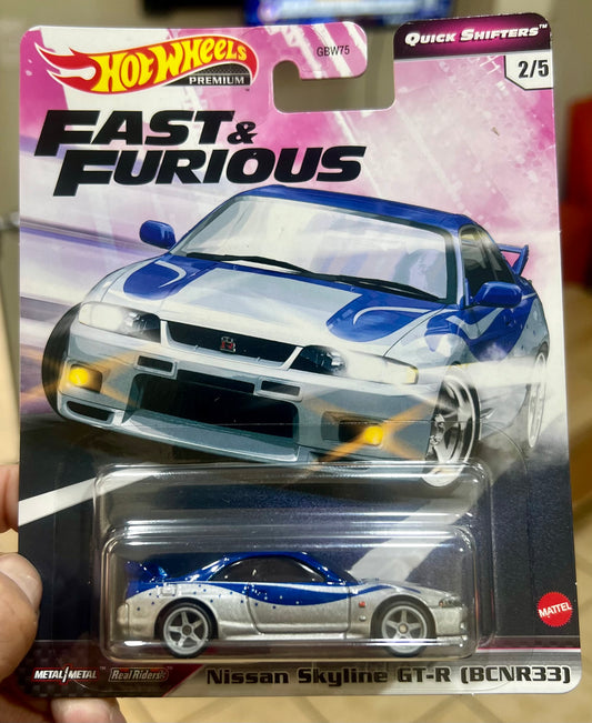 2020 Hot Wheels Fast and Furious Premium Quick Shifters Nissan Skyline GT-R RRs