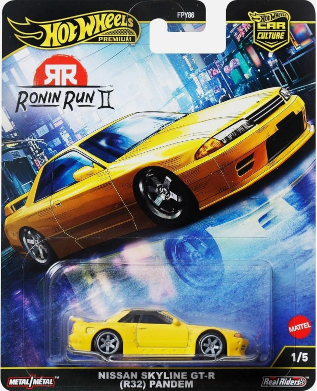 Hot Wheels Ronin Run Nissan Skyline Pandem R32 1:64